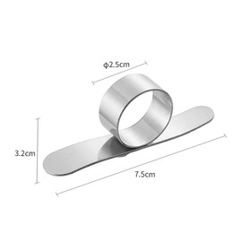 Mikinona 5pcs Stainless Steel Ring Shaped Orange Peeler Easy Citrus Opener Slicer for Lemon Orange Ergonomic Design for Home Kitchen Use Efficient Fruit Skin Remover