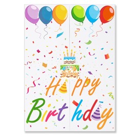 WERNNSAI Birthday Guest Book - Colorful Hardcover Happy Birthday Sign in Guest Book Alternative Polaroid Signature Book for Kids Birthday Party Decoration Supplies Birthday Gifts Signing Keepsake