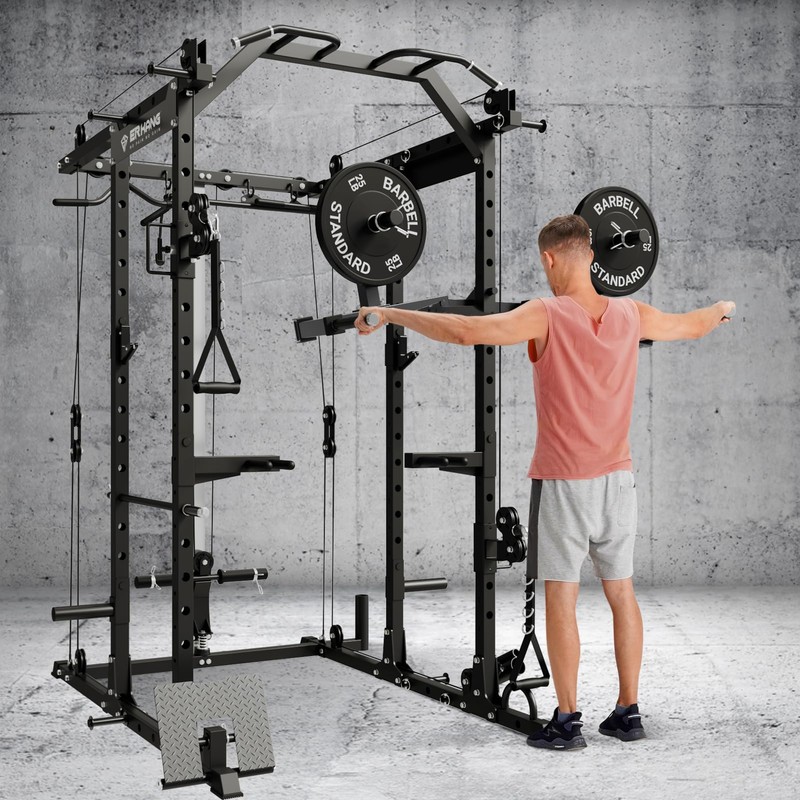 Mikolo Lateral Raise Attachment for Squat Rack, Standing Lateral Raise