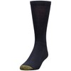 Gold Toe Men's Uptown Crew 3 Pack Socks, Black, Sock