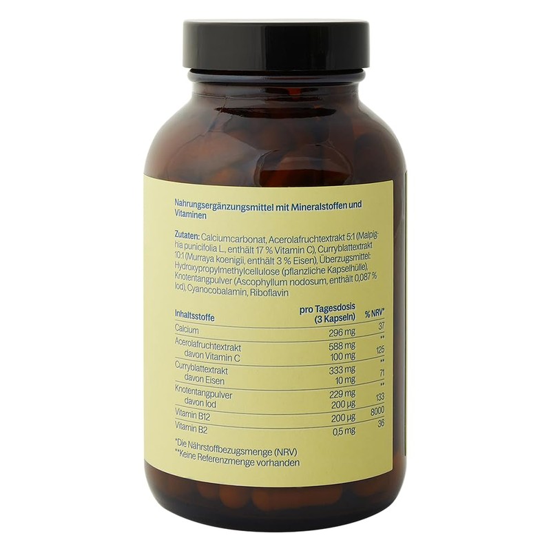 glims Vegan all in One, Calcium, Eisen, Jod, B12 &