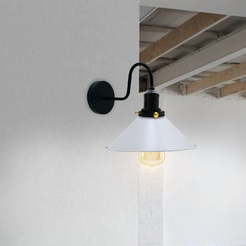 LEDSone Modern Industrial Metal Easy Fit Cone Shape Pendant Ceiling