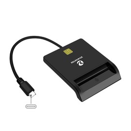 ZOWEETEK Type C CAC Reader, Smart CAC Card Reader USB C for DOD Military Common Access CAC, Compatible with Windows, Mac OS