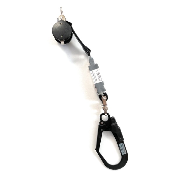 Polymer Gear DRNC-M-51S New Standard Full Harness Lanyard, Black Hook, Constantly Winding Prevention, No Lock, Hook Rotation Connection Ring, Lanyard Length: 63.0 inches (1600 mm) (DRNC-M-51S NB