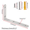 Luomorgo 16 Pcs L Shaped Brackets for Shelves - Heavy