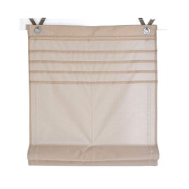 Kessy Roman Blind with Eyelet Top with Piping White, Grey, Green or Natural 45/60/80/100 x 140 cm