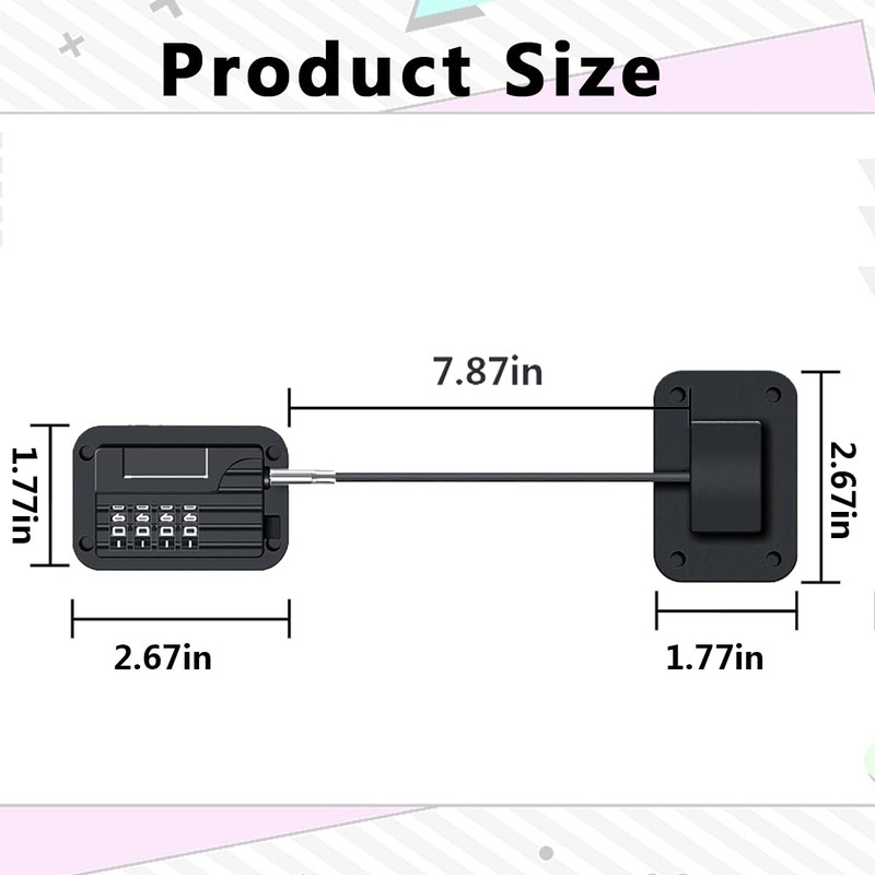 8 pcs Refrigerator Lock Fridge Freezer Door Lock with 4