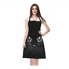 Moslion Black Cat Apron,Cool Cat Head with Bright Eye Black