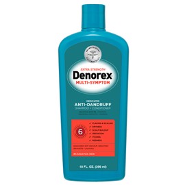 Denorex Extra Strength Multi-Symptom Anti Dandruff Shampoo & Conditioner Treatment, 3% Salicylic Acid Helps Relieve Moderate Symptoms of Dandruff, Seborrheic Dermatitis & Psoriasis, 10oz
