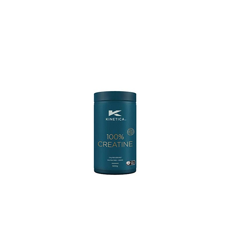 Kinetica 100% Creatine Monohydrate Powder, Gluten Free, Suitable for Vegans,