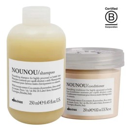 Kit Reparador Shampoo Y Acondicionador Davines Nounou 250 Ml                                                                                          