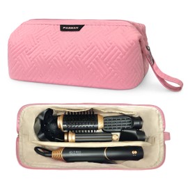 Hair Tools Travel Bag for Shark Flex,Carrying Case Flat Curling Iron Waterproof Organizer,Compatible with FlexStyle Attachment (Pink)