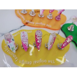 ⚜️ Louis Flower Scent Handmade Nail Tips ✨ - Long Round Square / ⚜️ 루이꽃향기 수제네일팁 ✨ - 롱라운드스퀘어