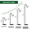 74" Shepherds Hook Stand for Plant: Hanging Bird Feeders, Plants,