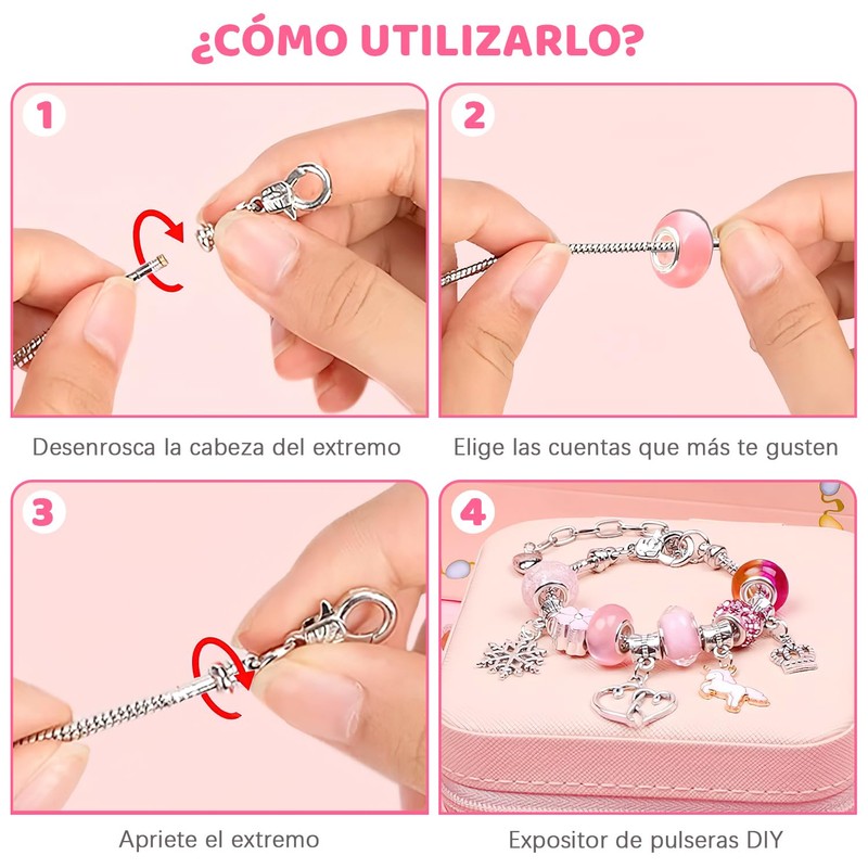 Kit de Pulseras para Niña，Sebami Kit de 66 Pcs Para
