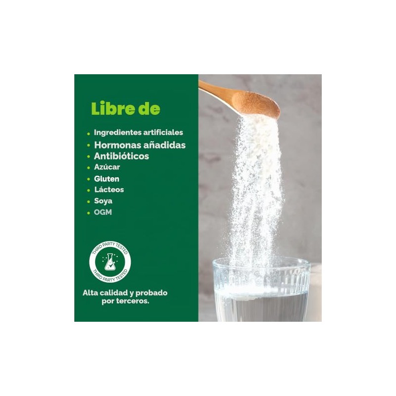 Organika Colágeno Hidrolizado con Bisglicinato de Magnesio y Teanina 250