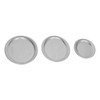 3pcs Stainless Steel Dessert Tray Mirror Polishing Process Snack Jewelry