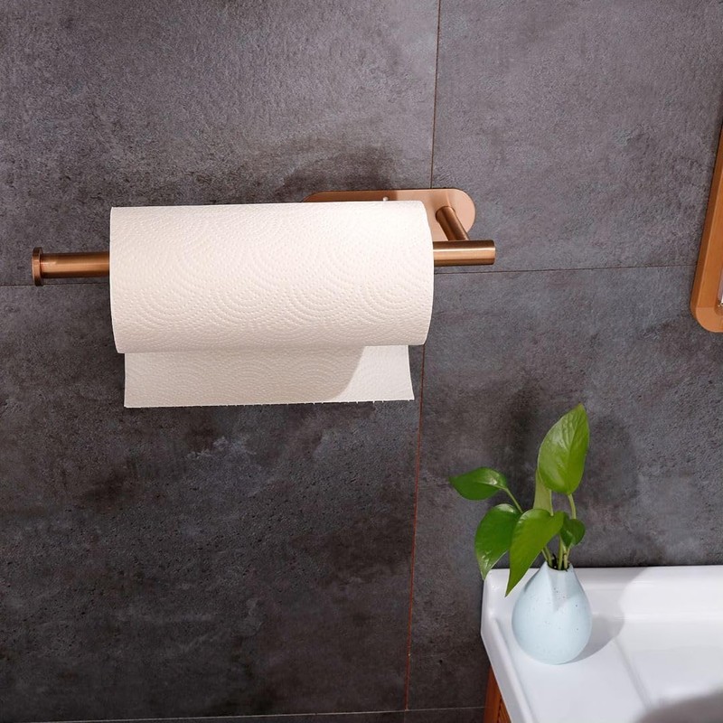 YUNTUOO Paper Towel Holders for Kitchen Adhesive Paper Towel Holder