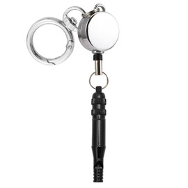 D.SigiYa Whistle with Reel Keys, Emergency Whistle, Emergency Contact ID, Paper Attachment, Whistle, Rescue Whistle, Excursions, Mountain Climbing, Outdoor Activities, SOS, Loud Volume, Lightweight,