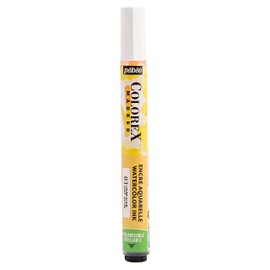 Pebeo - Colorex Light Yellow Ink Marker - Colorex Watercolour Ink Pebeo - Yellow Velvet Render Ink - All Media Drawing Ink - Marker - Light Yellow