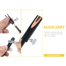 FRCOLOR 2pcs Eyebrow Pencil Sharpener for Makeup Lip Liner Compact Manual Sharpener Bright Sharpeners for Students Classroom Supplies