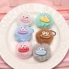 88flix Carabiner, Cute, Keychain, Cute, Funny, Fur Ball Mini Monster