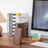 Muso Wood Wooden Bookends, Thick, Non-Tumble, Bookstands, Stylish, Sturdy and