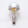 G45 G14 4W Dimmable Silver Tipped LED Filament Half Chrome