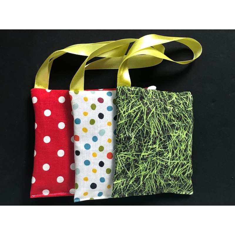 3x Lavender Cushion Miniblings Handmade Moth Protection Anti Moth Flowers