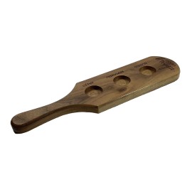 Tequila El Mayor Vintage Tequila El Mayor Wooden Flight Board 3 Shot Tasting Tray Barware 14"