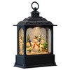 Eldnacele Musical Snow Globe Lantern with Timer, Lighted USB/Battery Operated