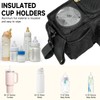 ZIOZERTT Universal Stroller Organizer with Insulated Cup Holder,Stroller Caddy Bag