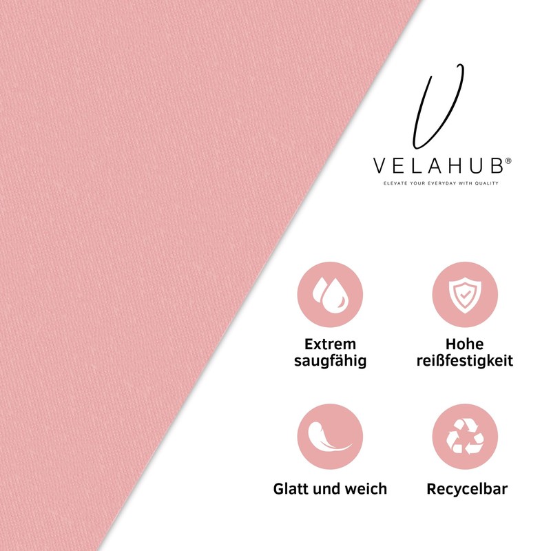 VelaHub Airlaid 50 Cutlery Napkins, High-Quality Disposable Napkins, 39 x