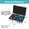 YOSIGHT 7Pcs Diamond Core Drill Bits Set - 5Pcs 25/35/50/75/100mm