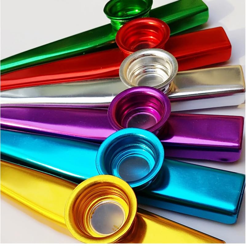 Kazoo Aluminum Kazoo Musical Instrument for Nosing and Party Accompaniment,