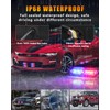 OFFKAT Upgraded 8 PCS 12 LED Sync Feature Emergency Strobe