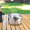 1.2L Camping Stainless Steel Tea Kettle Outdoor Hiking Picnic Pot