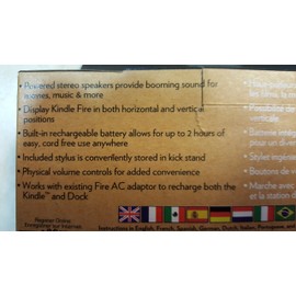 Nyko Go Audio Pro Stereo Lautsprecher-Ladestation für Kindle Fire schwarz