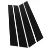 4pcs Window Pillar Post Trim Anti Scratch Glossy Black B