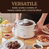 Elite Gourmet MST-250XW Electric Slow Cooker Ceramic Pot Adjustable Temp,