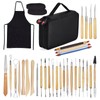 Clay Sculpting Tools,YZNlife Set of 30 Pottery Tools Clay Modelling