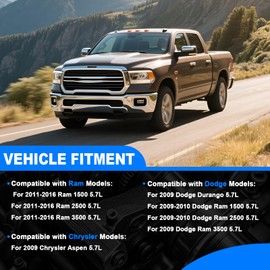 5.7 Hemi Head Gasket Set & Oil Pan Gasket Kit w/Bolts Fit for 2009-2016 Dodge Ram 1500/2500/3500 Durango, for Chrysler Aspen 5.7L V8 Engine - HS26423PT