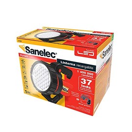 Sanelec 2124 Linterna Recargable con 37 Leds, 185 Lumenes                                                                                             