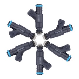 X AUTOHAUX 6pcs 0280156029 Flow Matched Fuel Injector for Ford Explorer 4.0L 2001-2002 for Ford for Ranger 4.0L 2001-2003 for Mercury Mountaineer 4.0L 2002