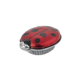 DANFORTH - Ladybug/Red Toothfairy Box - Pewter - Handpainted - 2 1/8 Inches Long - 3/4 Inches High - Made in the USA
