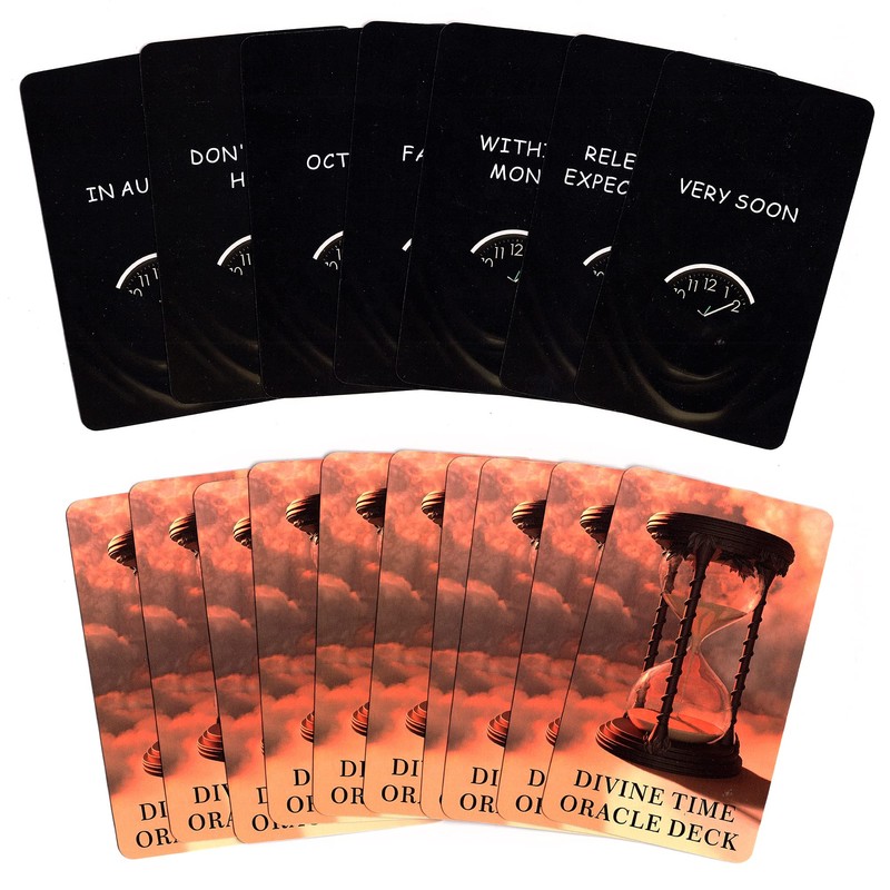 soulme Time Oracle Cards Deck, Divine Timing Oracle Cards, Oracle