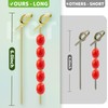 200PCS Cocktail Picks Bamboo Skewers For Appetizers, 6 inch Fancy