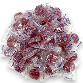 Individually Wrapped Fruit Gems Soft Candy Raspberry Flavor Only -1lbs, (16 Oz)
