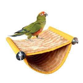 Bird Hammock Bunk Bed, Bird Nest Caves, Sleeping Places, Bird Nest Bunk Bed, Bird Cage Accessories, Suitable for Budgies, Birds, Hamsters, Gerbils, 23 x 16.5 cm