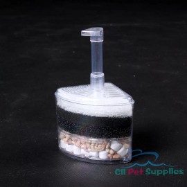 XY Air Driven Corner Filter Sponge Fry Shrimp Nano Fish Tank Aquarium up to 40 Gal - L w/ Accessories